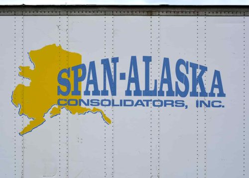 Span Alaska Consolidators logo on a truck